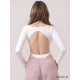 Sahara White dance bodysuit LaFitwear
