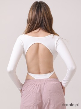 Body taneczne dwuczęściowe Sahara White LaFitwear