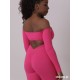 Kalahari Barbie Pink dance jumpsuite long sleeve LaFitwear