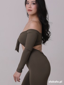 Kombinezon taneczny długi rękaw Kalahari Khaki LaFitwear