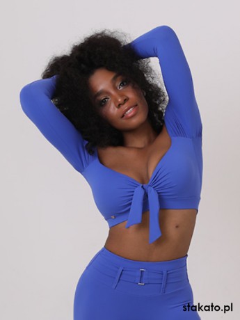 Top taneczny odkryte ramiona Salvador Royal Blue LaFitwear