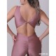 Set taneczny Panama Old Rose body i szerokie spodnie LaFitwear