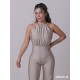 Kombinezon taneczny na ramiączkach Havana Beige LaFitwear