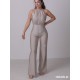 Kombinezon taneczny na ramiączkach Havana Beige LaFitwear