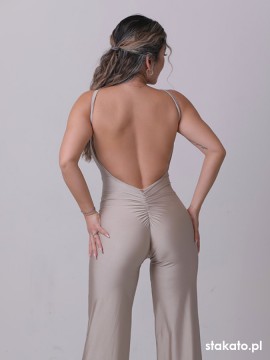 Kombinezon taneczny na ramiączkach Havana Beige LaFitwear