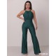 Havana Bottle Green dance tank jumpsuite LaFitwear