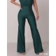 Havana Bottle Green dance tank jumpsuite LaFitwear