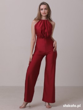 Kombinezon taneczny na ramiączkach Havana Crimson Red LaFitwear