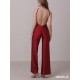 Kombinezon taneczny na ramiączkach Havana Crimson Red LaFitwear