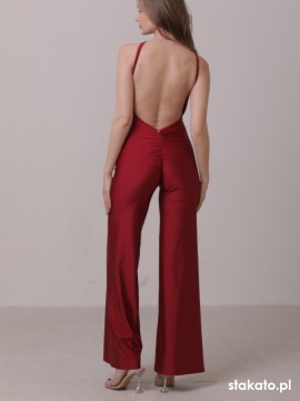 Kombinezon taneczny na ramiączkach Havana Crimson Red LaFitwear