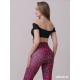 Bayamo Pink Leo short sleeve dance jumpsuit LaFitwear