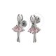 Earrings with ballerina Judy Pink