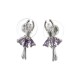 Earrings with ballerina Judy Lilac