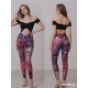 Kombinezon taneczny krótki rękaw Cerrado Pink Leo LaFitwear