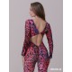 Kombinezon taneczny długi rękaw Serengeti Pink Leo LaFitwear