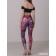 Cerrado Pink Leo short sleeve dance jumpsuit LaFitwear