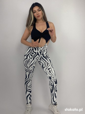 Gobi Zebra dance tank jumpsuite LaFitwear