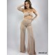 Palmas Champagne top & wide pants set LaFitwear