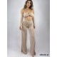 Palmas Champagne top & wide pants set LaFitwear