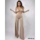 Palmas Champagne top & wide pants set LaFitwear