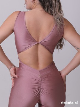 Body taneczne dwuczęściowe Twist Old Rose LaFitwear