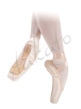 Sansha Ovation pointe shoes with leather toe tips