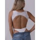 Body taneczne dwuczęściowe Glamour Lace White LaFitwear