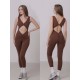 Sumatra Chocolate tank dance jumpsuite LaFitwear