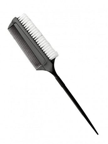 Grzebień z pędzlem do nakładania żeli i stylizacji włosów