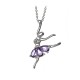 Wisiorek na łańcuszku Marie Amethyst