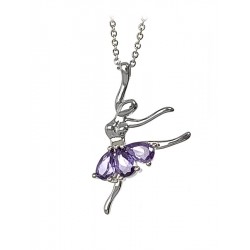Wisiorek na łańcuszku Marie Amethyst
