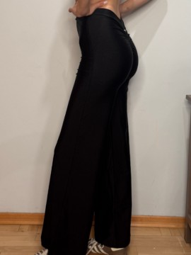 Spodnie z roszerzoną nogawką Ibiza Black LaFitwear