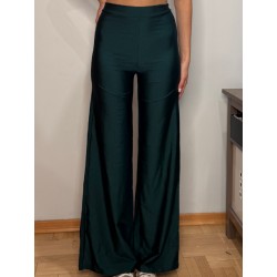 Wide leg pants Ibiza Bottle Green LaFitwear