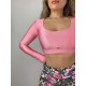 Top taneczny z długim rękawem Kolumbia Pink LaFitwear