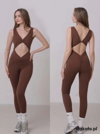 Sumatra Chocolate tank dance jumpsuite LaFitwear