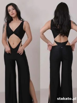 Twist Black dance bodysuit LaFitwear