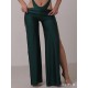 Wide led pants Arrieta Bottle Green LaFitwear