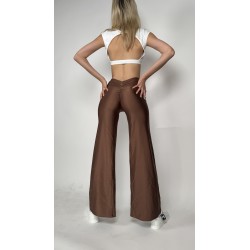 Wide leg pants Ibiza Coffee LaFitwear