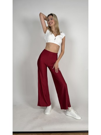 Spodnie z rozszerzaną nogawką Ibiza Crimson Red LaFitwear