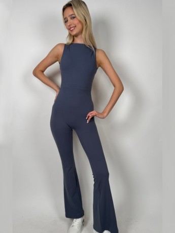 Vigo Black Leo halter dance jumpsuite LaFitwear