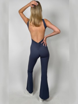 Vigo Black Leo halter dance jumpsuite LaFitwear