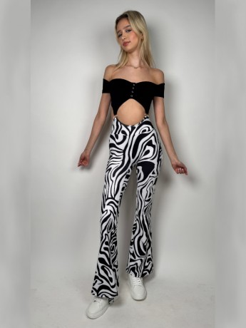 Kombinezon taneczny krótki rękaw Bayamo Black Agate LaFitwear