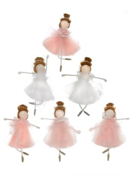 Ballerina Christmas Tree Pendant Heaven - 6-pieces SET