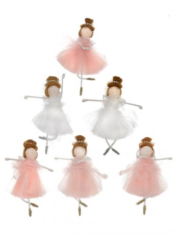 Ballerina Christmas Tree Pendant Heaven - 6-pieces SET