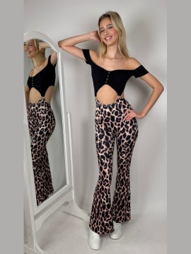 Kombinezon taneczny krótki rękaw Bayamo Caramel Leo LaFitwear