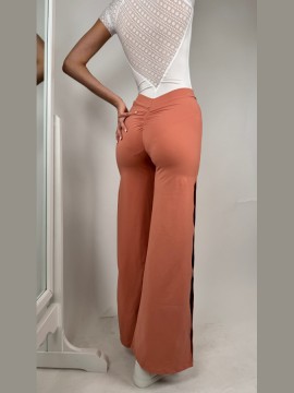 Spodnie z szerokimi nogawkami Campana Peach LaFitwear