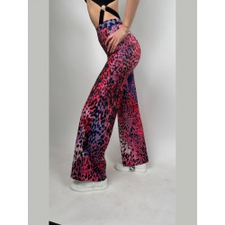 Wide leg pants Campana Purple Leo LaFitwear