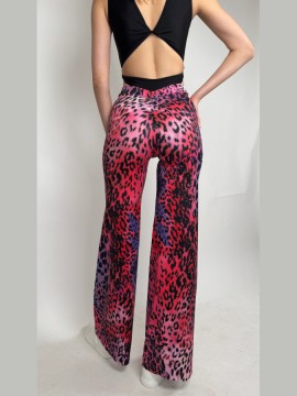 Spodnie z szerokimi nogawkami Campana Peach LaFitwear