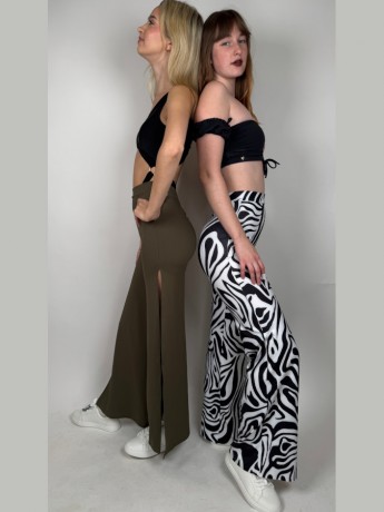 Spodnie z szerokimi nogawkami Campana Peach LaFitwear