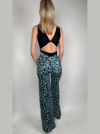 Spodnie z szerokimi nogawkami Campana Blue Leo LaFitwear